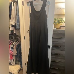 Lulus off the shoulder fitted black dress with ruffle